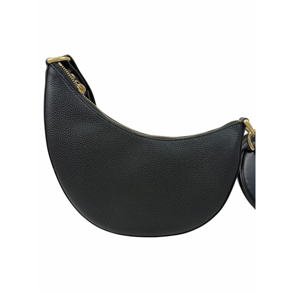 Kate Spade Duo Small Pebbled Leather Crossbody Bag Black Gold - Picture 9 of 16